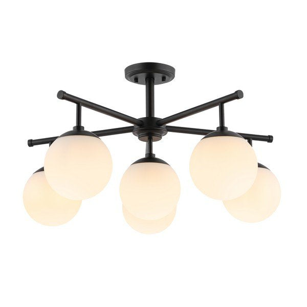 Safavieh Briette Flush Mount - Black | Ceiling Lamps | Modishstore - 2