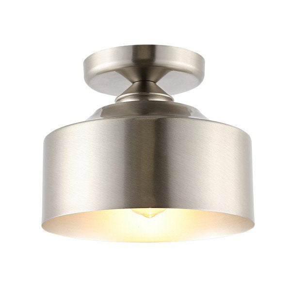 Safavieh Fenton Flush Mount - Brushed Nickel | Ceiling Lamps | Modishstore - 2