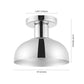 Safavieh Helm Flush Mount - Chrome | Ceiling Lamps | Modishstore - 3
