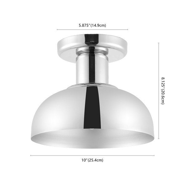 Safavieh Helm Flush Mount - Chrome | Ceiling Lamps | Modishstore - 3