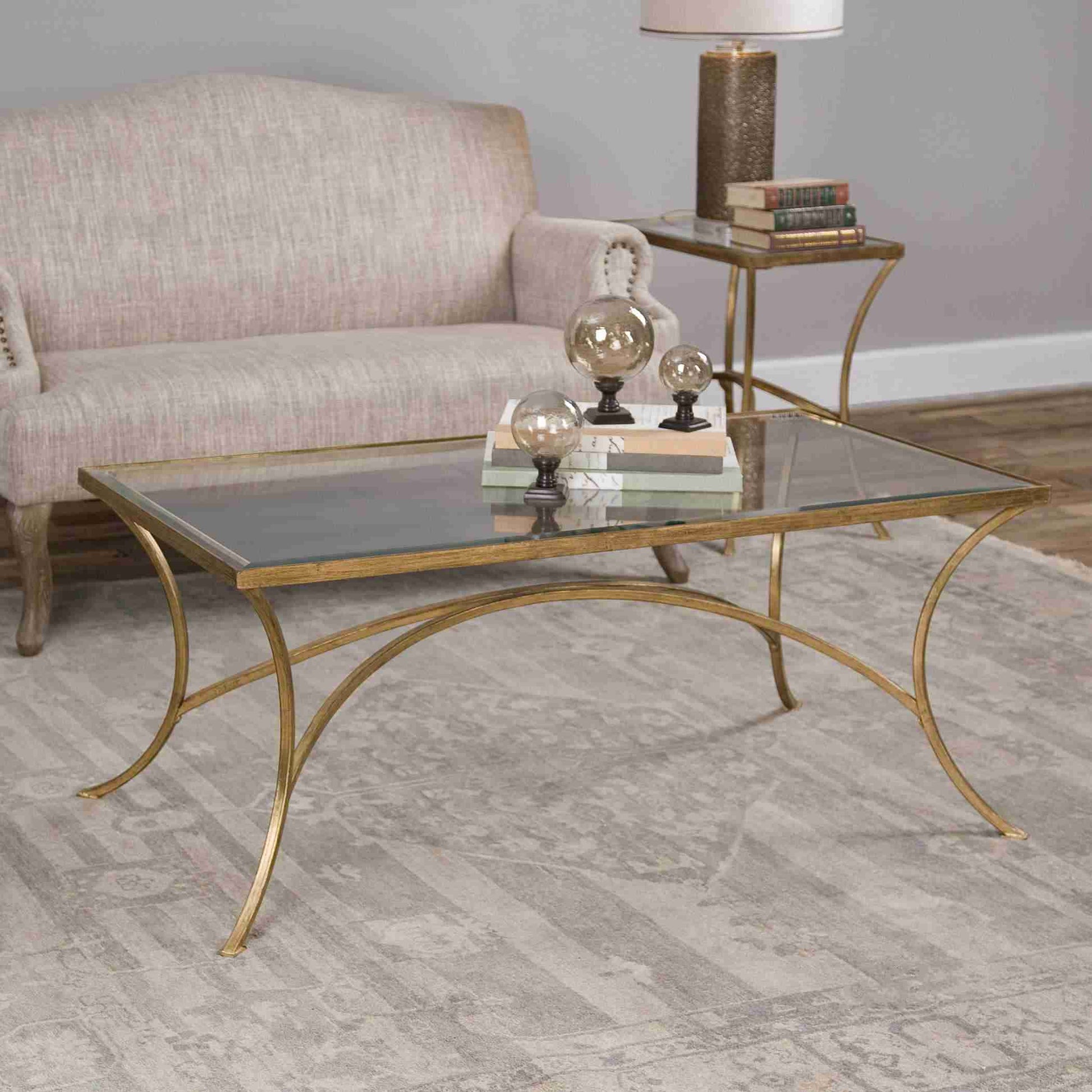 Uttermost Alayna Gold Coffee Table | Coffee Tables | Modishstore - 2