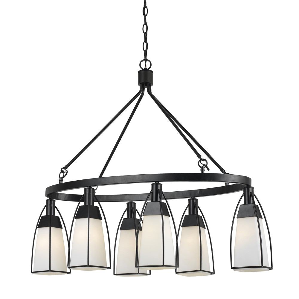 Cal Lighting FX-3612-6 60W X 6 Channing Chandelier | Modishstore | Chandeliers