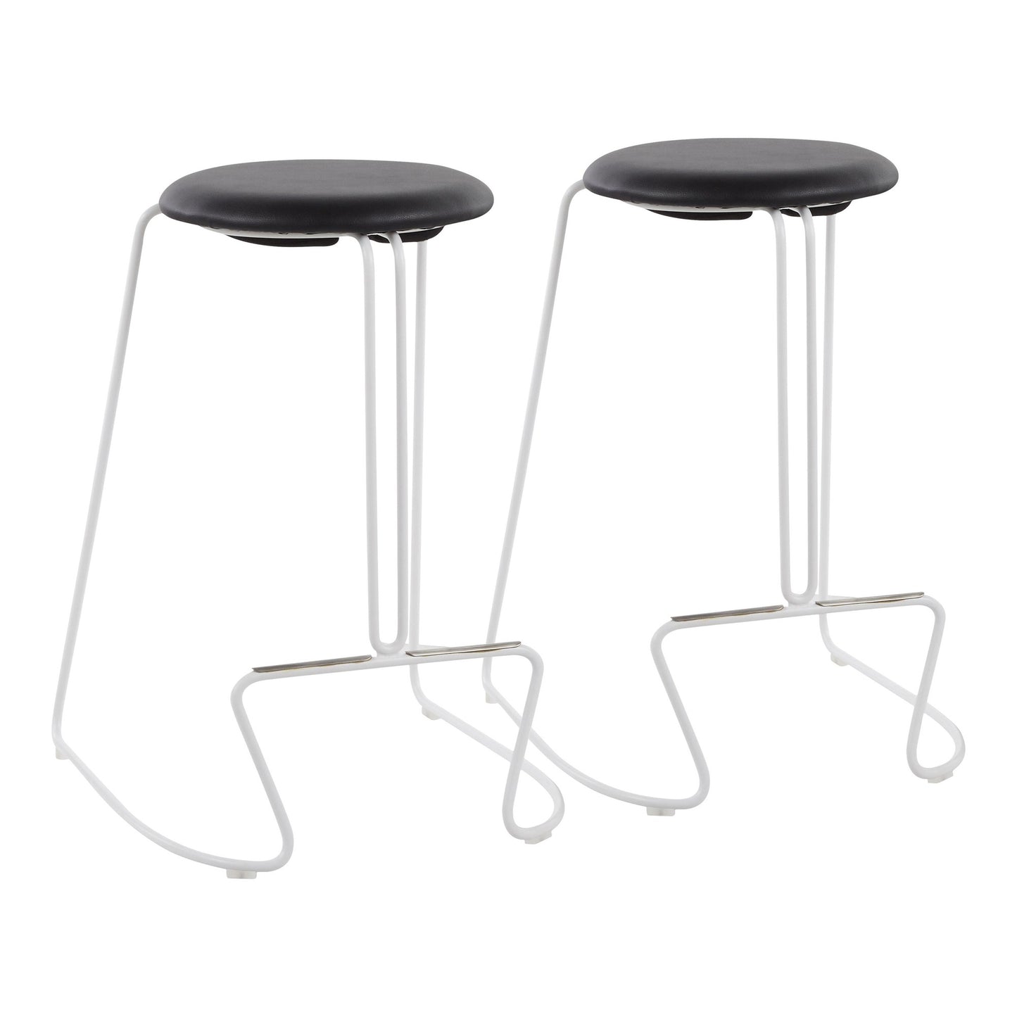 LumiSource Finn Counter Stool - Set of 2-12