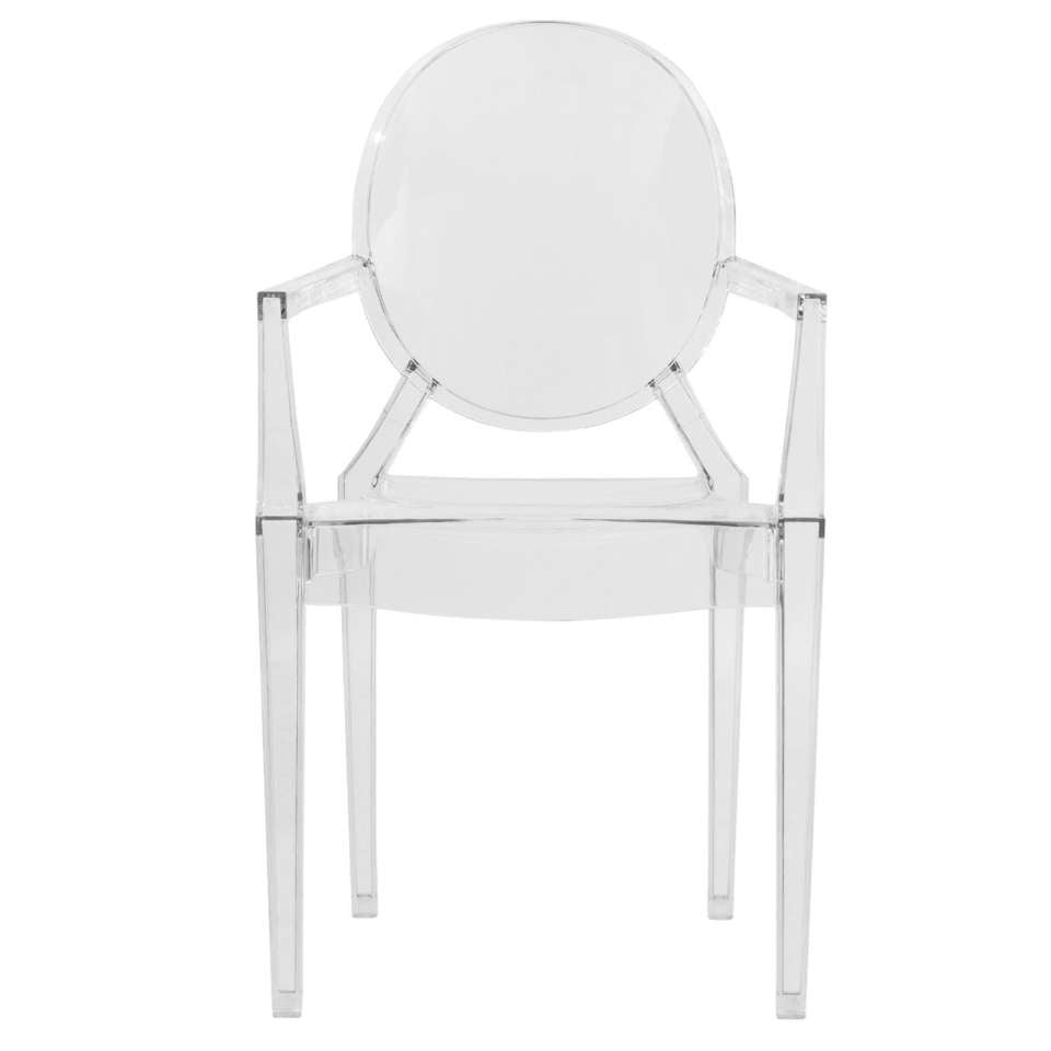 LeisureMod Carroll Modern Acrylic Chair, Set of 4 | Side Chairs | Modishstore - 3