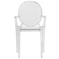 LeisureMod Carroll Modern Acrylic Chair, Set of 4 | Side Chairs | Modishstore - 2