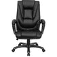 Flash Furniture GO-7194B-BK-GG High Back Black Leather Executive Swivel Office Chair | Office Chairs | Modishstore-2
