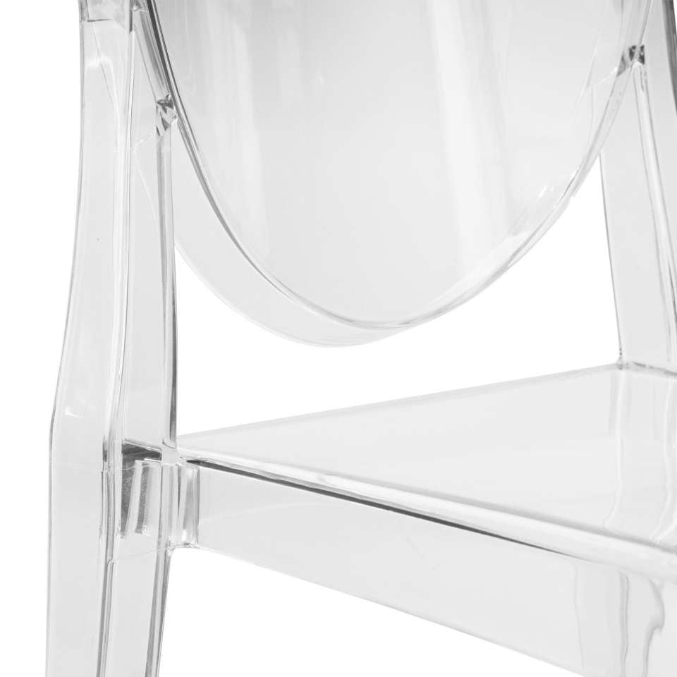 LeisureMod Marion Transparent Acrylic Modern Chair, Set of 4 | Dining Chairs | Modishstore - 4