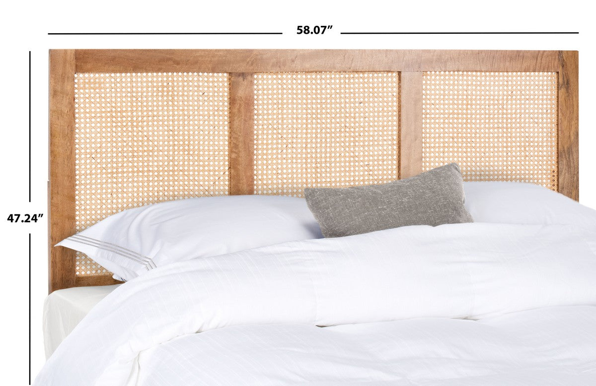 Safavieh Vienna Cane Headboard Full Size - Natural | Headboards | Modishstore - 4