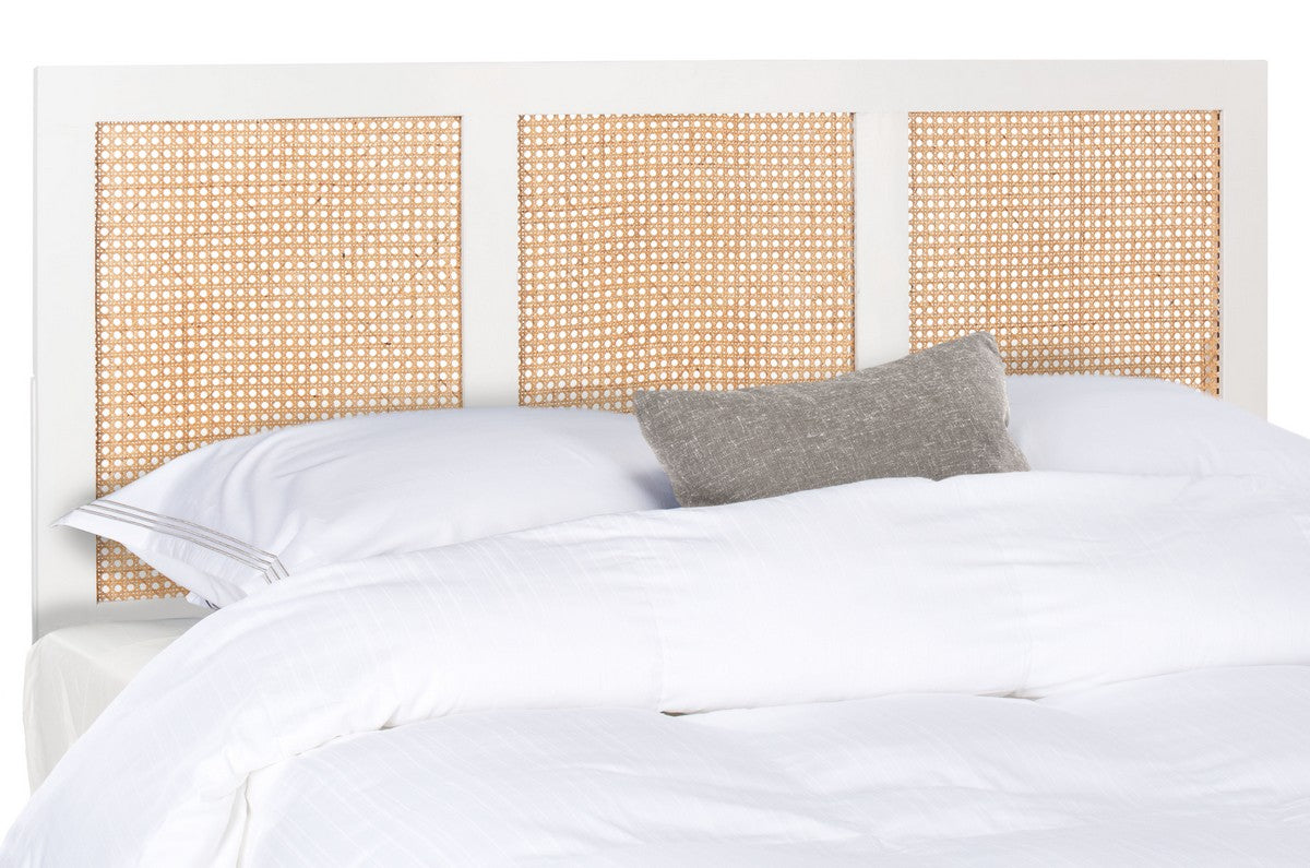 Safavieh Vienna Cane Headboard Full Size - White | Headboards | Modishstore - 2