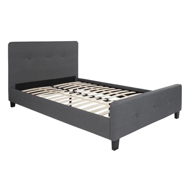 Flash Furniture Tribeca Full Size Tufted Upholstered Platform Bed | Beds | Modishstore - 4