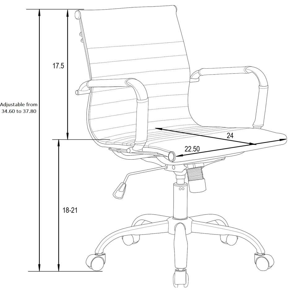 LeisureMod Harris Office Chair | Office Chairs | Modishstore - 38