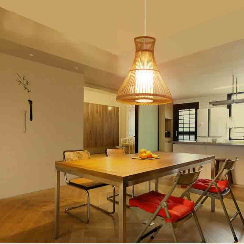 Bamboo Wicker Rattan Pendant Light By Artisan Living-SC-17026-3