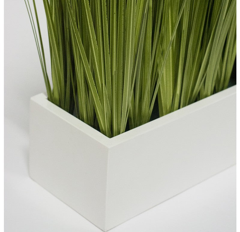 Linear Table Planter with Japanese Grass by Gold Leaf Design Group | Planters, Troughs & Cachepots | Modishstore - 3