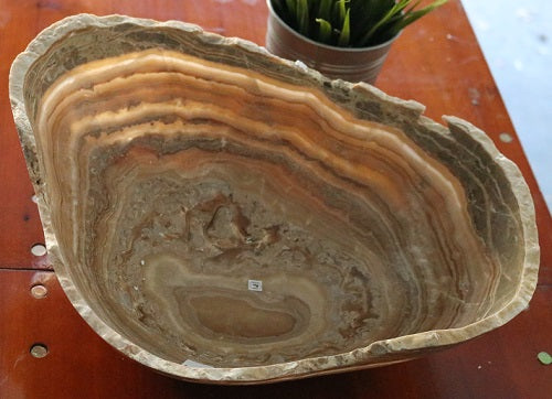 Raw Edge Natural Free Form Onyx Bowl-4