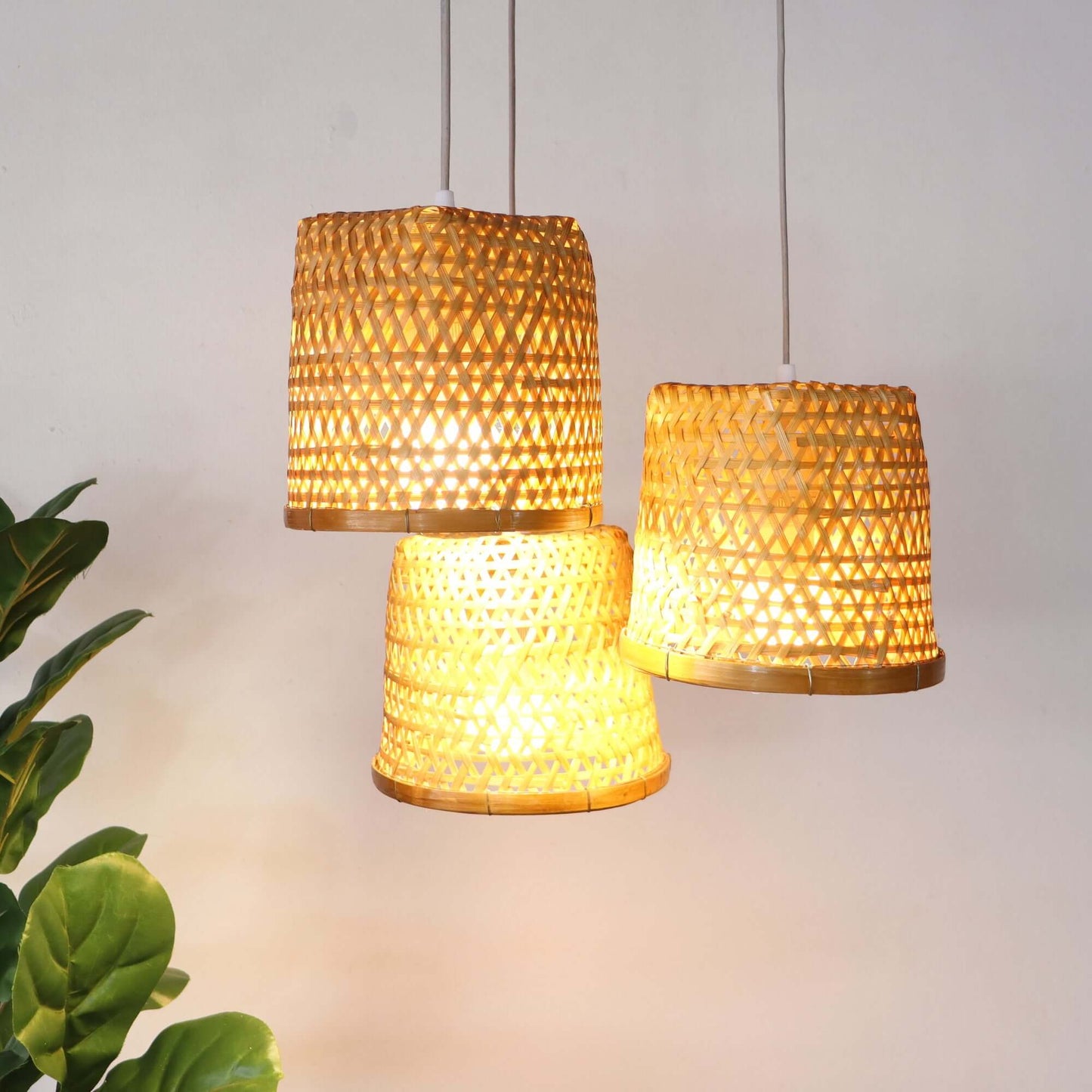 Crystalyn - Bamboo Pendant Light Shade By Thaihome | Pendant Lamps | Modishstore - 7