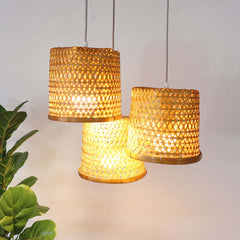 Crystalyn - Bamboo Pendant Light Shade By Thaihome