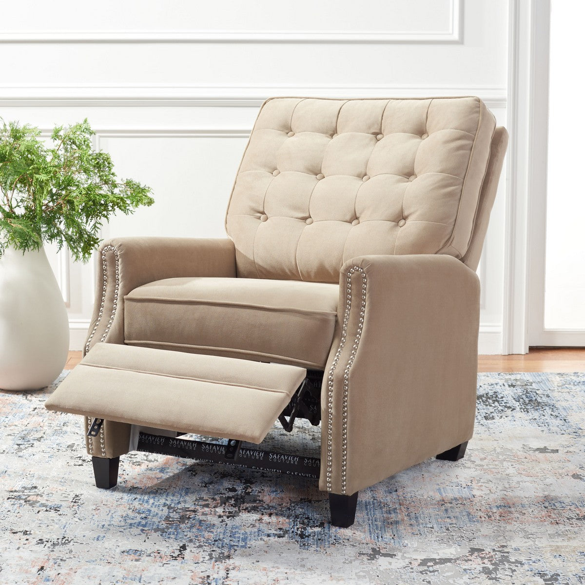 Safavieh Leona Tufted Recliner | Chairs & Recliners | Modishstore