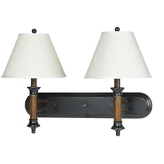 Cal Lighting LA-60007W2L-2 60W X 2 Metal Wall Lamp