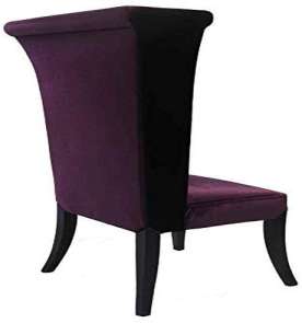 Mad Hatter Dining Chair In Black Rich Velvet By Armen Living | Dining Chairs | Modishstore - 8