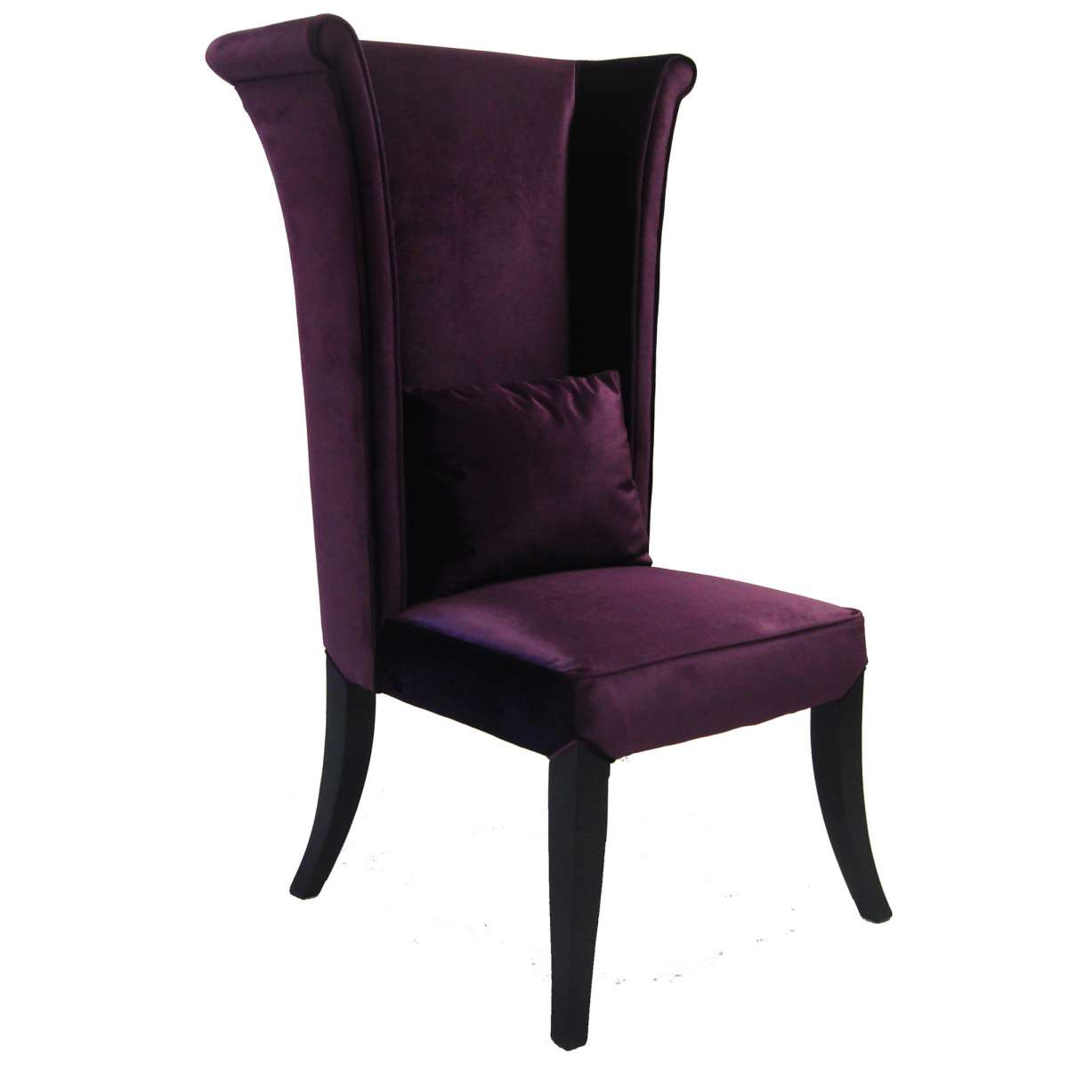 Mad Hatter Dining Chair In Black Rich Velvet By Armen Living | Dining Chairs | Modishstore - 7