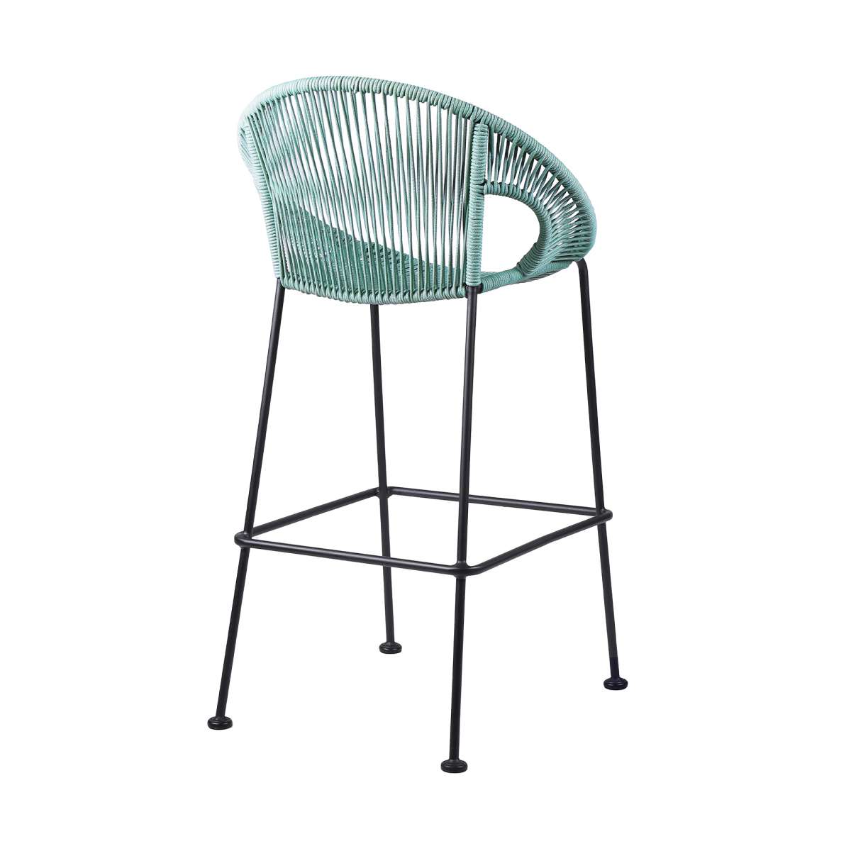 Acapulco 30" Indoor Outdoor Steel Bar Stool with Wasabi Rope By Armen Living | Bar Stools |  Modishstore  - 4