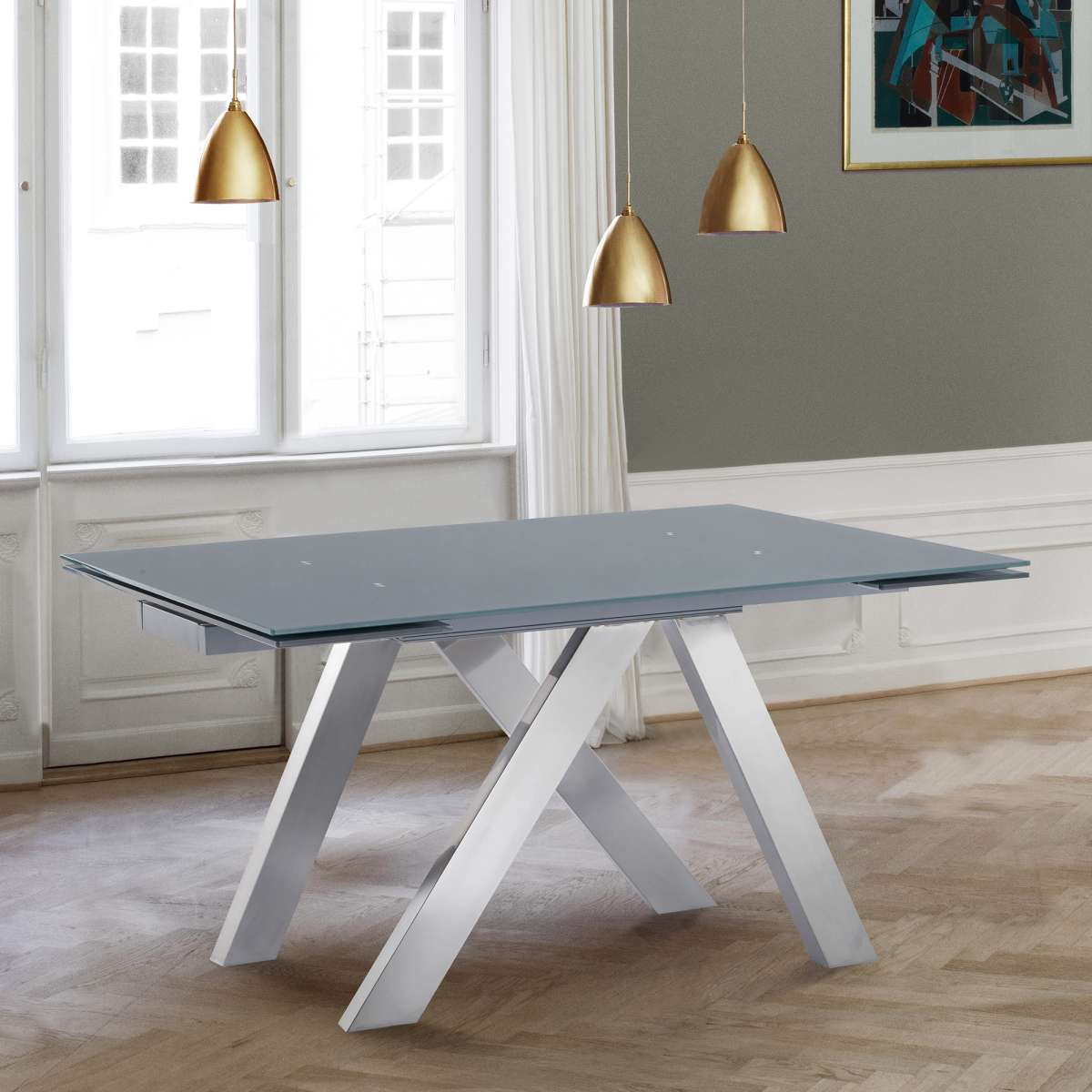 Ace Contemporary Extension Dining Table By Armen Living | Dining Tables | Modishstore