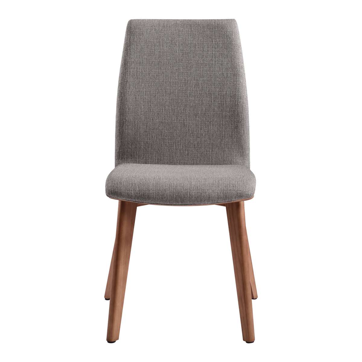 Archie Mid-Century Dining Chair in Walnut Finish and Gray Fabric - Set of 2 By Armen Living | Dining Chairs | Modishstore - 2