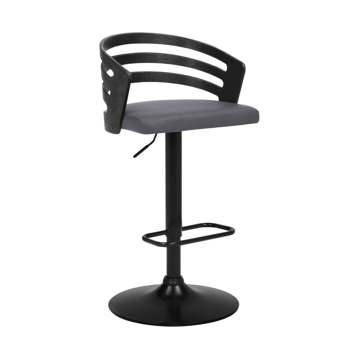 Adele Adjustable Height Swivel Bar Stool By Armen Living | Bar Stools | Modishstore - 2