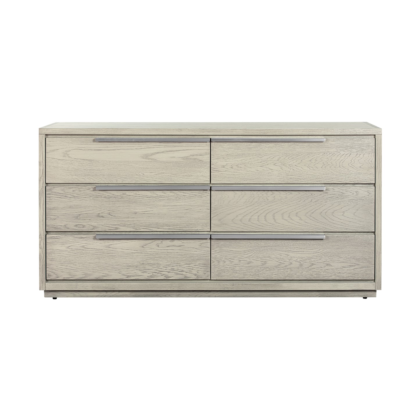 Abbey 6 Drawer Dresser in Grey Oak Wood By Armen Living | Dressers | Modishstore - 2