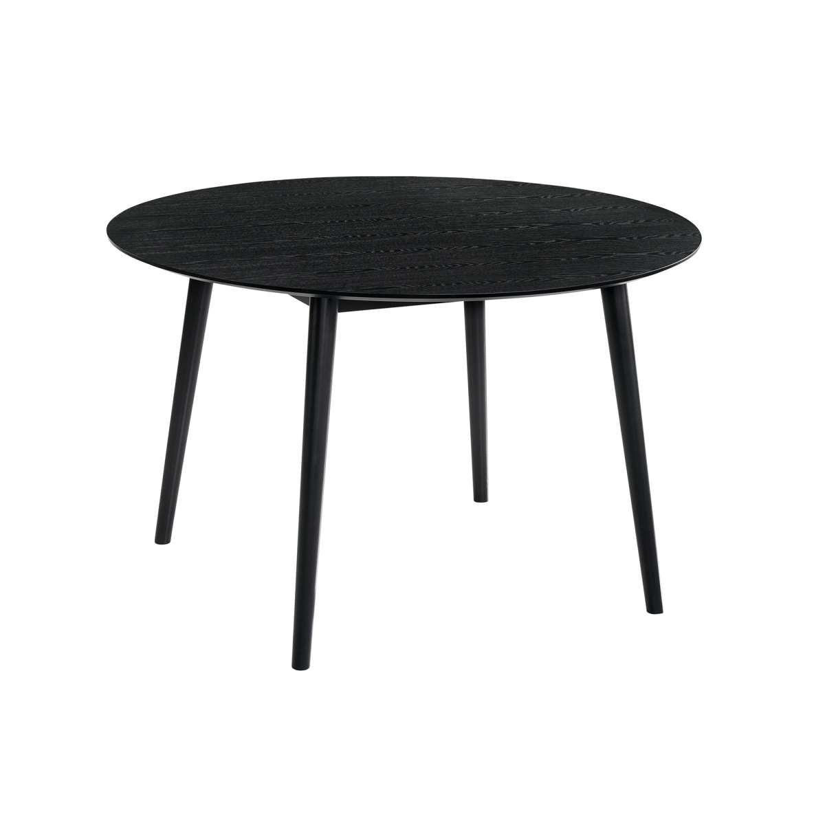 Arcadia 48" Round Dining Table in Black Wood By Armen Living | Dining Tables | Modishstore - 2