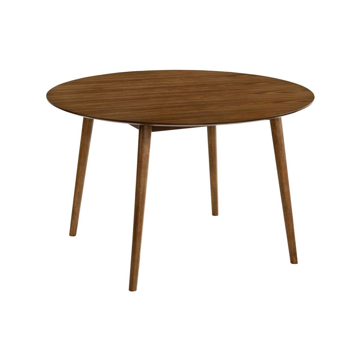 Arcadia 48" Round Dining Table in Walnut Wood By Armen Living | Dining Tables | Modishstore - 2