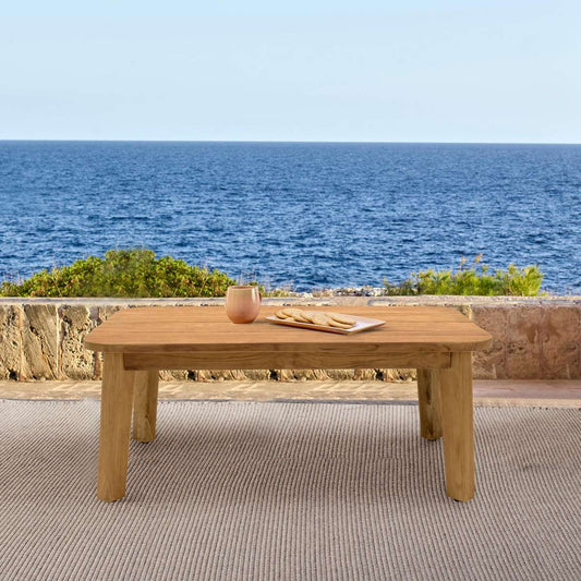 Bahamas Outdoor Rectangular Teak Wood Coffee Table By Armen Living | Outdoor Tables |  Modishstore 