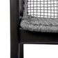 Beckham Outdoor Patio Dining Chair in Dark Eucalyptus Wood and Gray Rope By Armen Living | Outdoor Chairs | Modishstore - 7