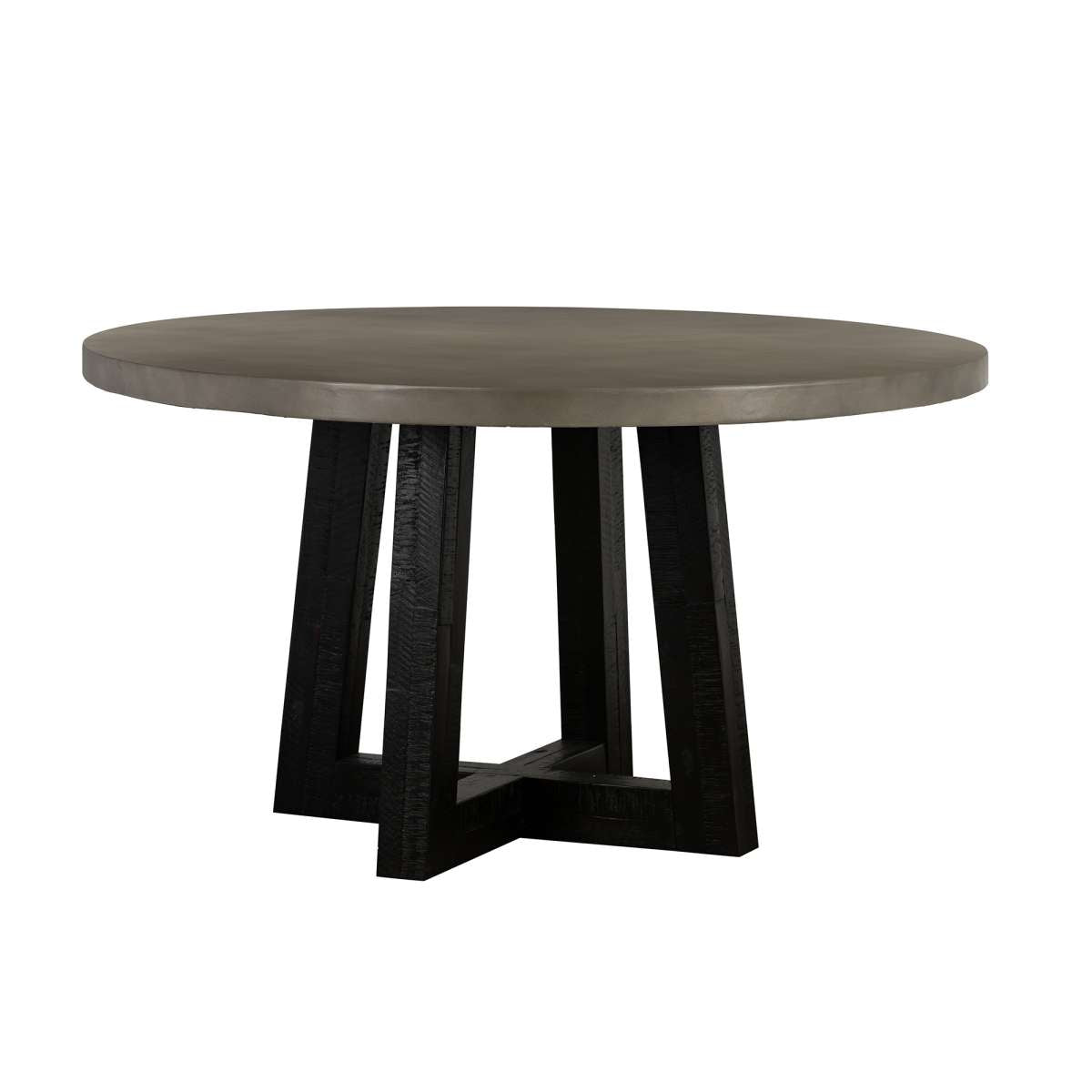 Chester Modern Concrete and Acacia Round Dining Table By Armen Living | Dining Tables | Modishstore - 3