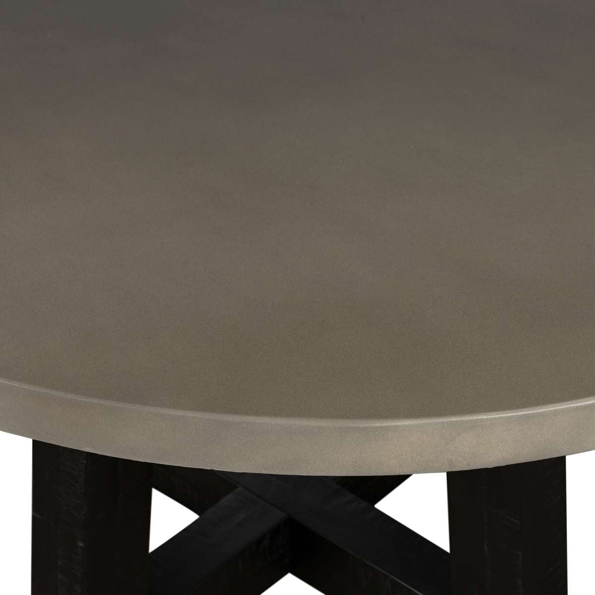 Chester Modern Concrete and Acacia Round Dining Table By Armen Living | Dining Tables | Modishstore - 6