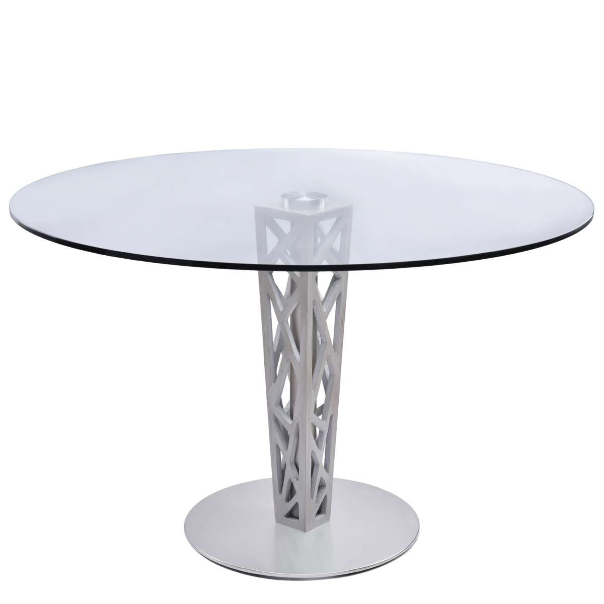 Crystal 48" Round Dining Table By Armen Living | Dining Tables | Modishstore - 2