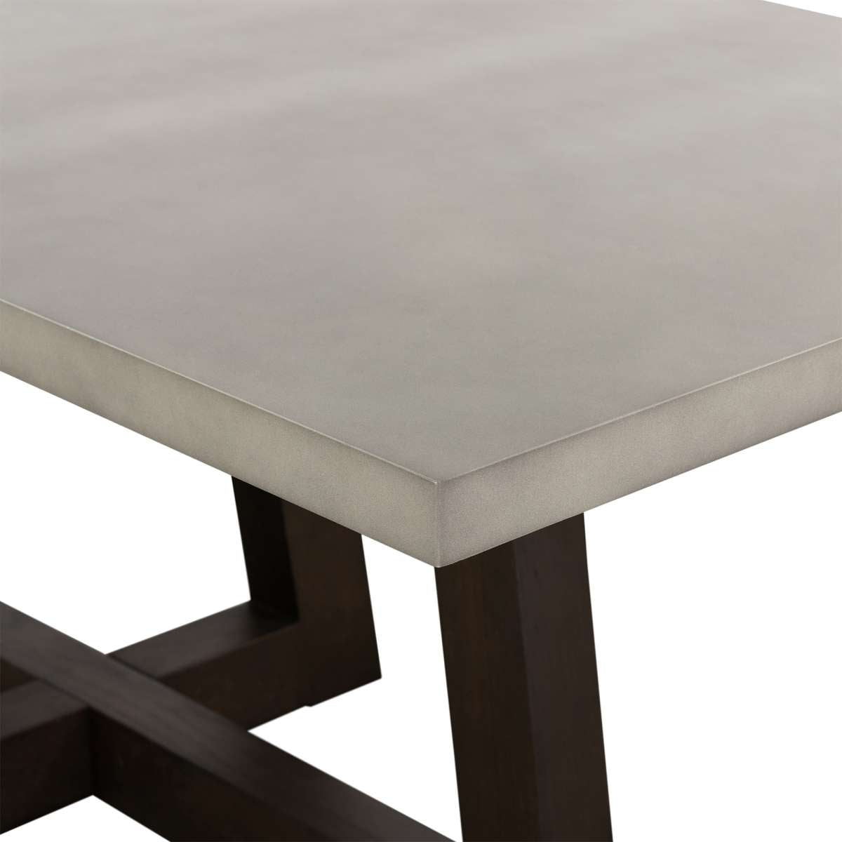 Elodie Gray Concrete and Dark Gray Oak Rectangle Dining Table By Armen Living | Dining Tables | Modishstore - 4