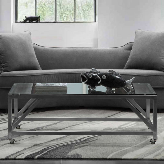 Enessa Contemporary Rectangular Coffee Table By Armen Living | Coffee Tables | Modishstore