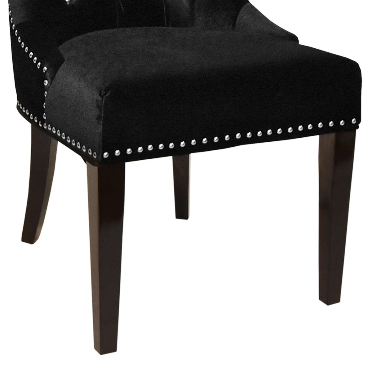 Carlyle Tufted Velvet Side Chair with Nailhead Trim By Armen Living | Side Chairs |  Modishstore  - 3