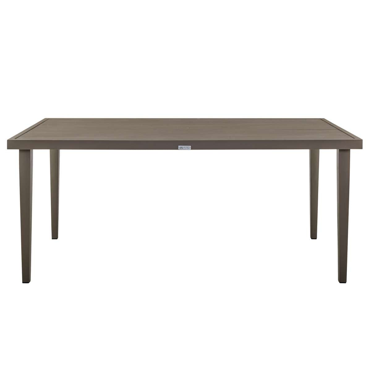 Grenada Outdoor Aluminum Gray Rectangle Dining Table By Armen Living | Outdoor Tables |  Modishstore  - 3