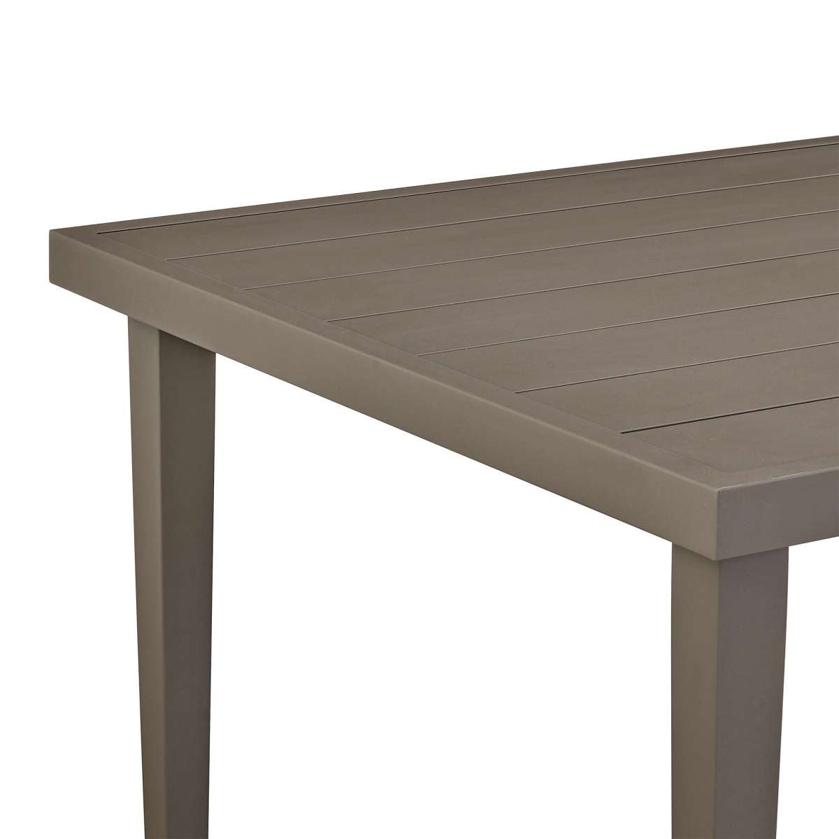 Grenada Outdoor Aluminum Gray Rectangle Dining Table By Armen Living | Outdoor Tables |  Modishstore  - 5