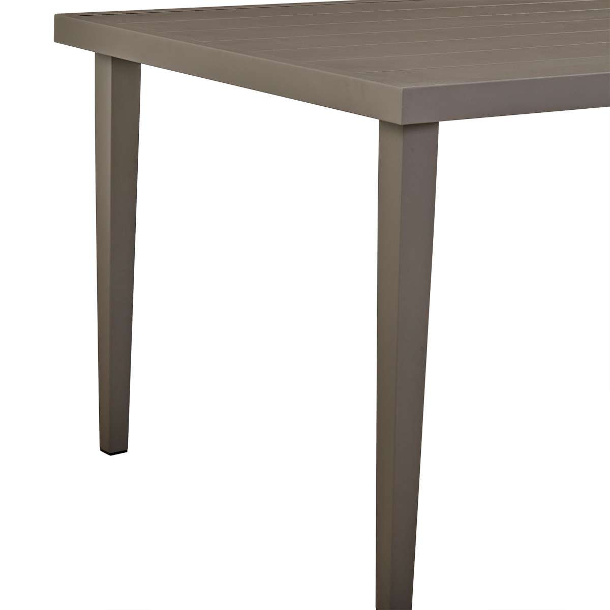 Grenada Outdoor Aluminum Gray Rectangle Dining Table By Armen Living | Outdoor Tables |  Modishstore  - 6