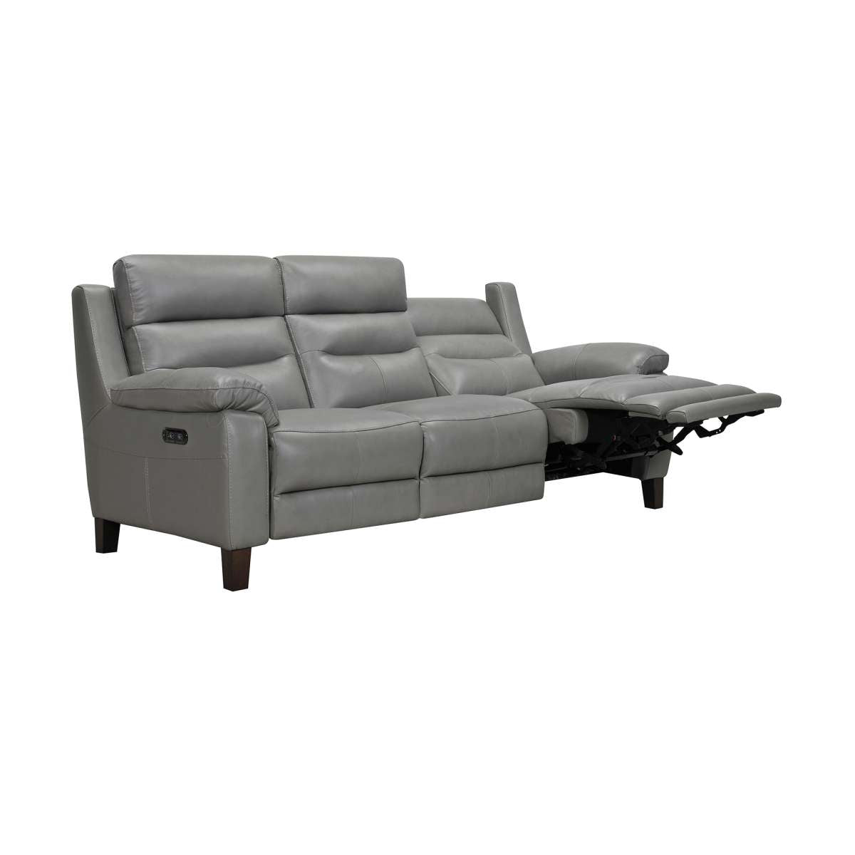 Hayward 82" Dove Gray Genuine Leather Power Reclining Sofa By Armen Living | Sofas |  Modishstore  - 18