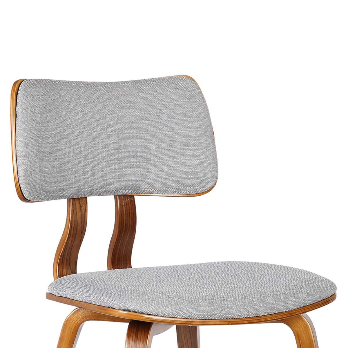 Jaguar Mid-Century Dining Chair in Walnut Wood and Charcoal Fabric By Armen Living | Dining Chairs | Modishstore - 10