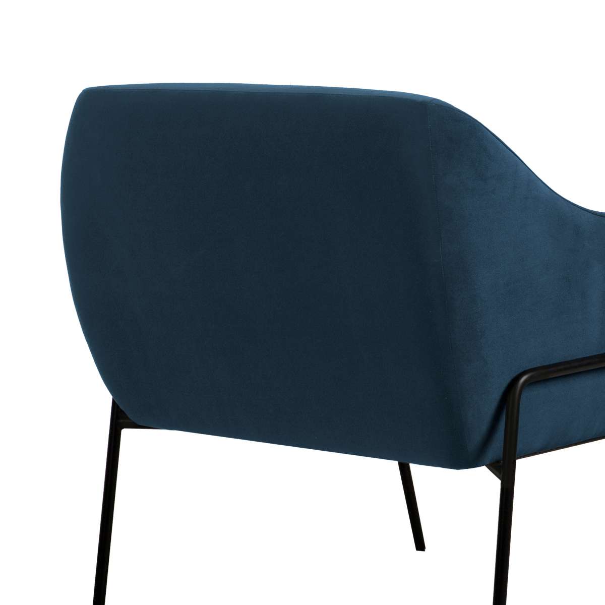 Karen Blue Velvet Modern Accent Chair By Armen Living | Accent Chairs | Modishstore - 5