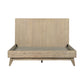 Baly Acacia Mid-Century Gray Sandblast Platform King Bed By Armen Living | Beds |  Modishstore  - 2