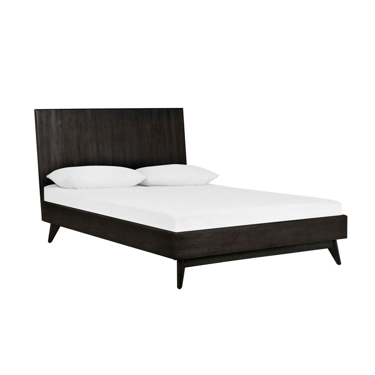 Baly Acacia Mid-Century Platform Queen Bed By Armen Living | Beds | Modishstore - 2