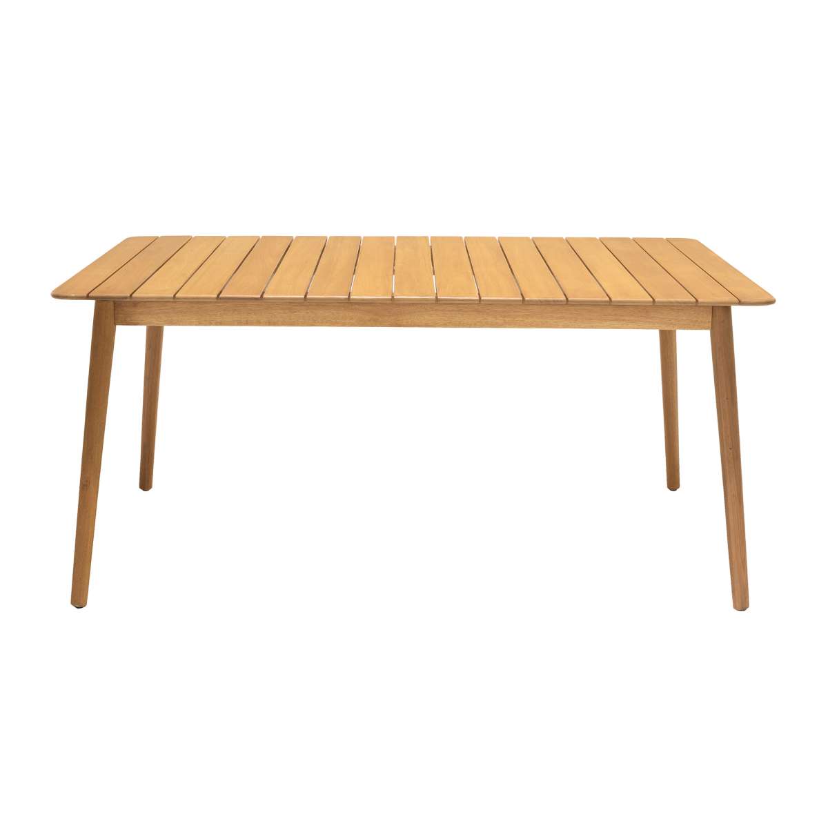 Nassau Outdoor Rectangle Dining Table in Natural Wood Finish By Armen Living | Outdoor Dining Sets |  Modishstore  - 5