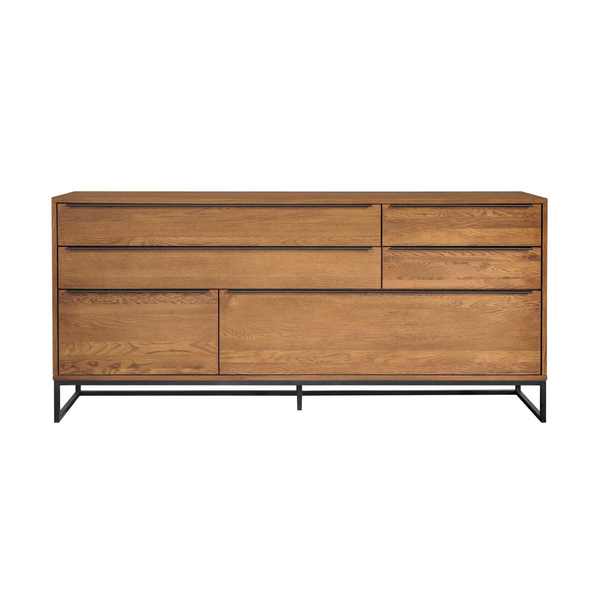 Nevada Rustic Oak Wood Sideboard In Balsamico By Armen Living | Sideboards | Modishstore - 2