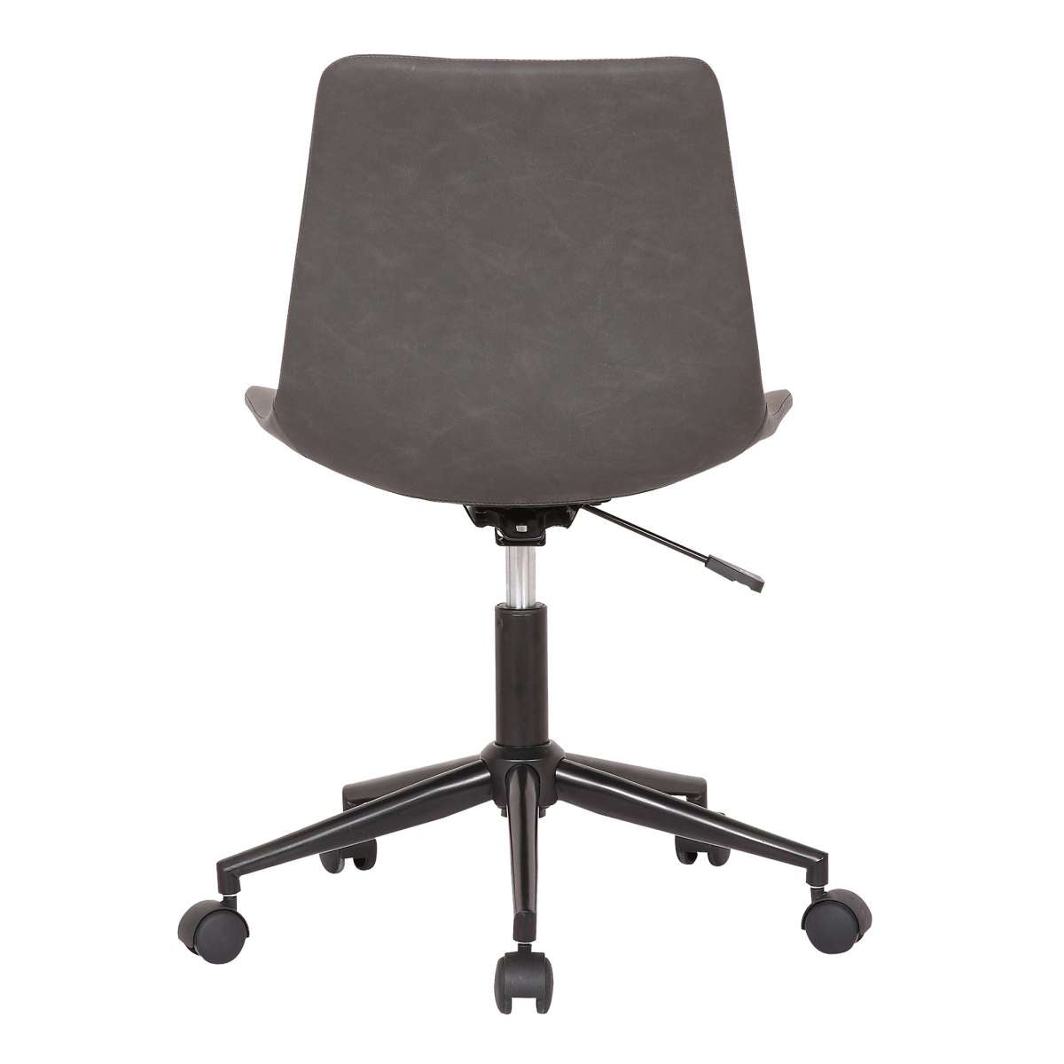 Optima Adjustable Gray Faux Leather Task Chair By Armen Living | Office Chairs | Modishstore - 5